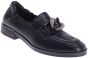 softwaves dames mocassin 8351012 black zijaanzicht