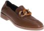 softwaves dames mocassin 8351011 cognac zijaanzicht