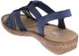 rieker dames sandaal 628g916 blauw achteraanzicht