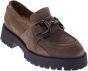 piedinudi dames mocassin 25971103pn taupe zijaanzicht