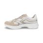 dlsport dames sneaker654001 velour sheer chic bianco 