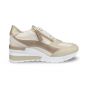 dlsport dames sneaker657702 alpina beige goffry panna