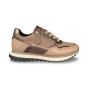 gabor dames sneaker 76.378.34 velour nappa noce bronce h adviesprijs €135 nu aan €108