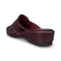 mandal-leder-weinrot-g adviesprijs €69 nu aan €62 pantoffel van rohde