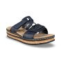 rieker dames slipper 6293614 gurgaon blauw f maat 39  zijaanzicht