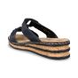 rieker dames slipper 6293614 gurgaon blauw f maat 39  achteraanzicht