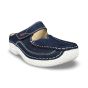 wolky dames pantoffel 0622711820 roll slipper antique nub denim zijaanzicht