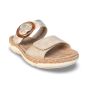remonte dames slipper r685860 morelia beige f zijaanzicht