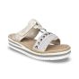 rieker slipper vo2m660 aleria beige f voor dames