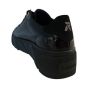 rieker dames sneaker w050100 crashlack zwart achteraanzicht