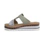 rieker dames slipper v79m652 morelia pistazie e binnenaanzicht