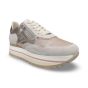 dlsport dames sneaker 623907 velour bianco onyx zijaanzicht