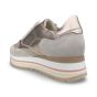 dlsport dames sneaker 623907 velour bianco onyx achteraanzicht