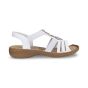rieker dames sandaal 6083980 alabama wit
