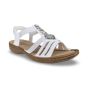 rieker dames sandaal 6083980 alabama wit zijaanzicht