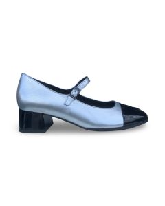 gabor lage schoen 51.371.61 satin-silber-zwart-f