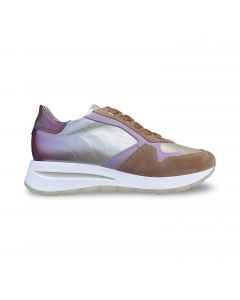 dlsport dames sneaker633802 velour bark dubai platino