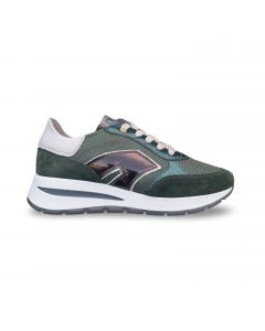 dlsport dames sneaker633501 velour loden chic verde