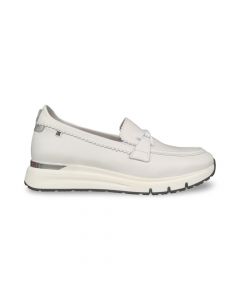 dorking dames mocassind9047inla serena indios blanco plata