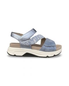 rollingsoft dames sandaal6688216 rollingsoft denim metal blue