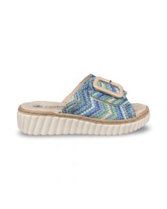 rieker dames slipper6925390 bast3 blau multi