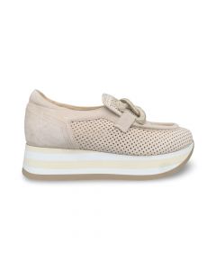 softwaves dames mocassin77890001 cintia velour coco