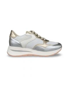 dlsport dames sneaker65590D doha argento chic bianco