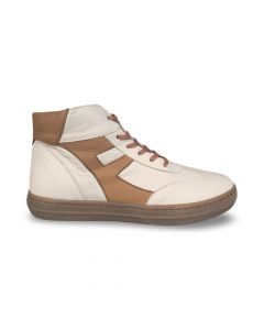 andreaconti dames sneaker 00602431571 cremeweis brandy adviesprijs €120 nu aan €96