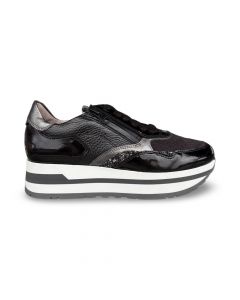 dlsport dames sneaker 673002 gloss nero peler nero adviesprijs €199 nu aan €159