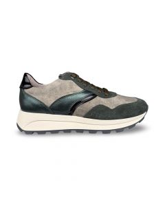 dlsport dames sneaker 670104 velour army nevada foresta adviesprijs €169 nu aan €135