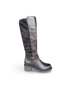 remonte dames hoge laars d1a7300 cristallino zwart f adviesprijs €130 nu aan €104