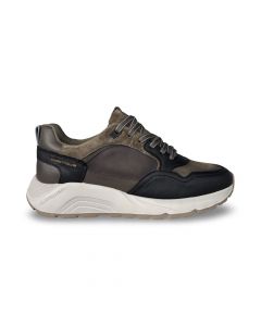 ambitious heren sneaker 13422e3502am strider black kaki adviesprijs €139 nu aan €111