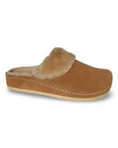 mubb dames pantoffel 815723lf caramel adviesprijs €79 nu aan €71