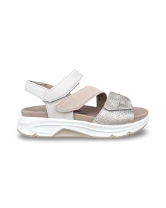 rollingsoft dames sandaal 8688261 rollingsoft beige oasi offwhite