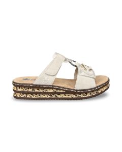 rieker dames slipper 6293660 namur beige f