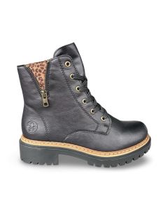 Rieker dames hoge schoen 7261700 kuwait zwart f