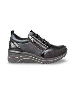 Remonte dames sneaker dot2203 microstretch zwart h
