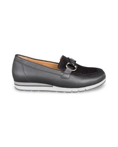 Gabor dames mocassin 40.040.02 lammna cobra zwart g