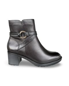 Remonte dames enkellaars D2A7300 cristallino zwart f