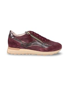 Dlsport dames sneaker 714004 velour rubino