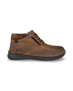 Franken heren hoge schoen s1604 boots rits bruin