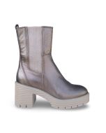 Softwaves dames enkellaars 88818002 metal taupe