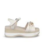 dlsport dames sandaal 660102 goffry panna alpina burro