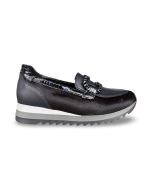 Gabor dames mocassin 40.100.01 hairy krokola blue f