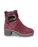 Dlsport dames enkellaars 721602 velour rubino