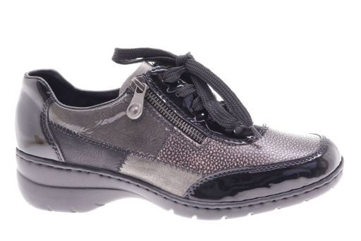 rieker lage schoen l432000 zwart-altsilb