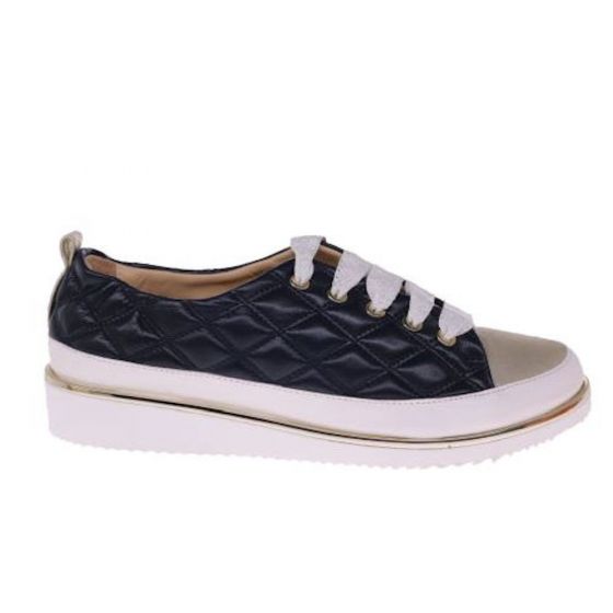 XSA dames sneaker E15C8010V08 draw nappa blu adviesprijs €175 nu aan €140