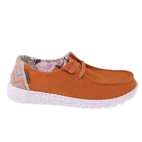heydude dames sneaker 121419769 wendy mango adviesprijs €59 nu aan €47 maat 38 