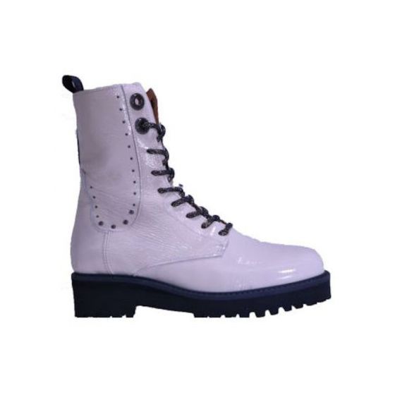 piedinudi dames hoge schoen 27020204pn cream patent adviesprijs €219 nu aan €175 maat 38 