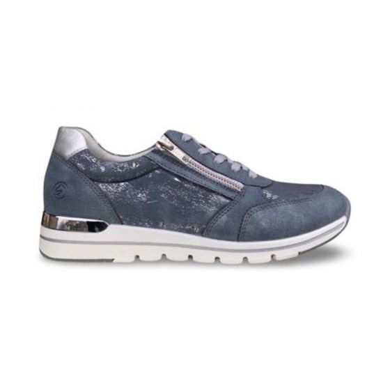 remonte dames sneakerr670013 odense lightblue silver